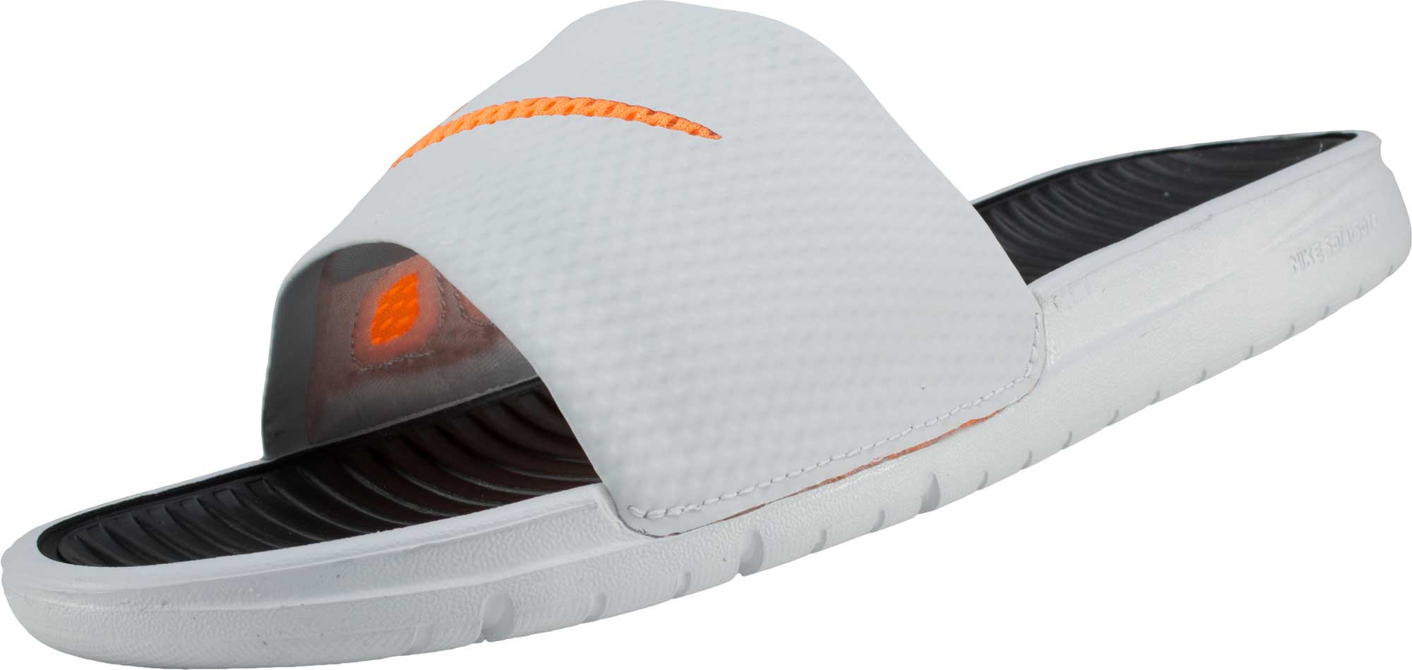 Nike Benassi Solarsoft Slide - Base Grey with Black - Soccer Master