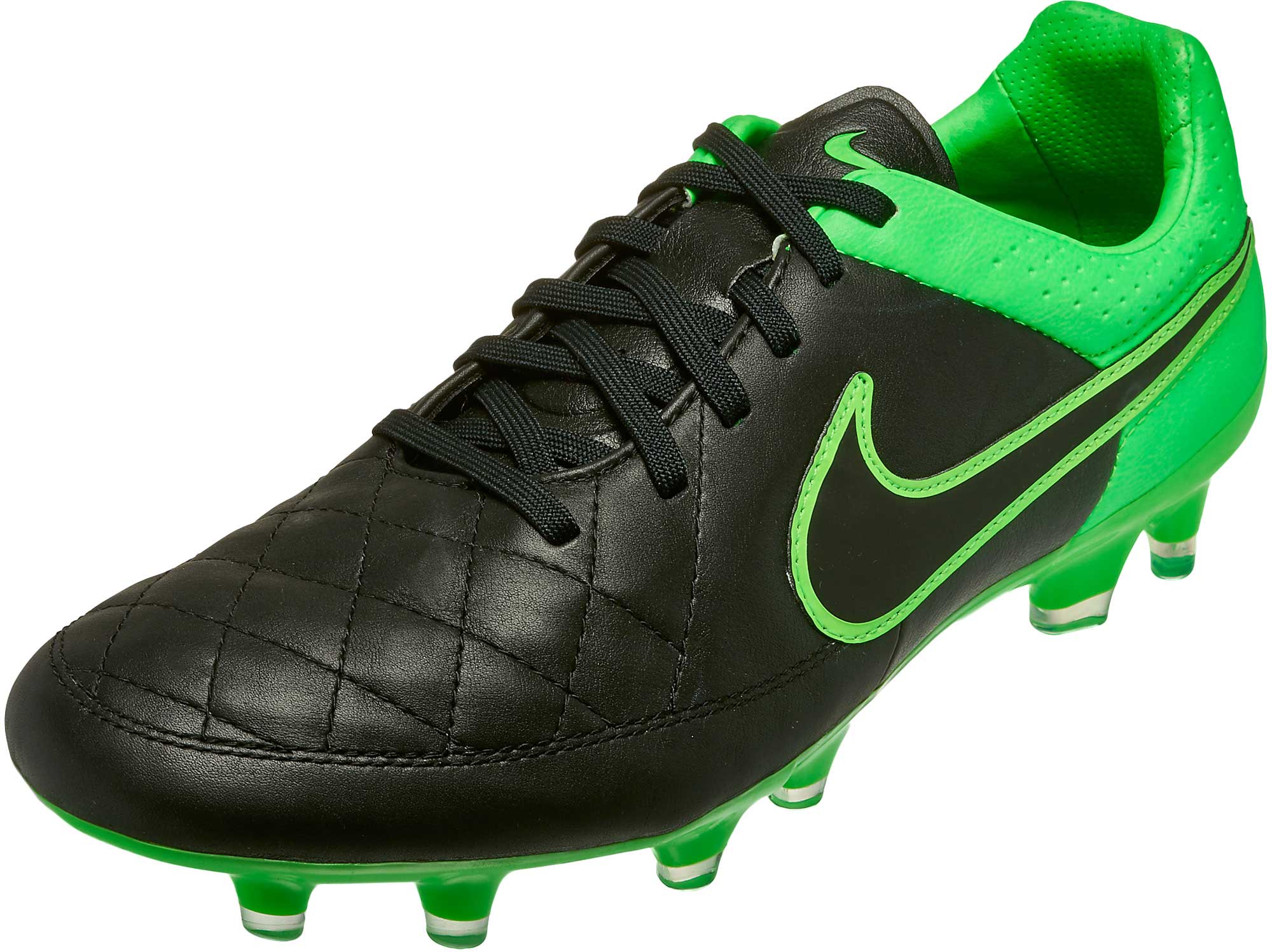 green and black nike soccer cleats