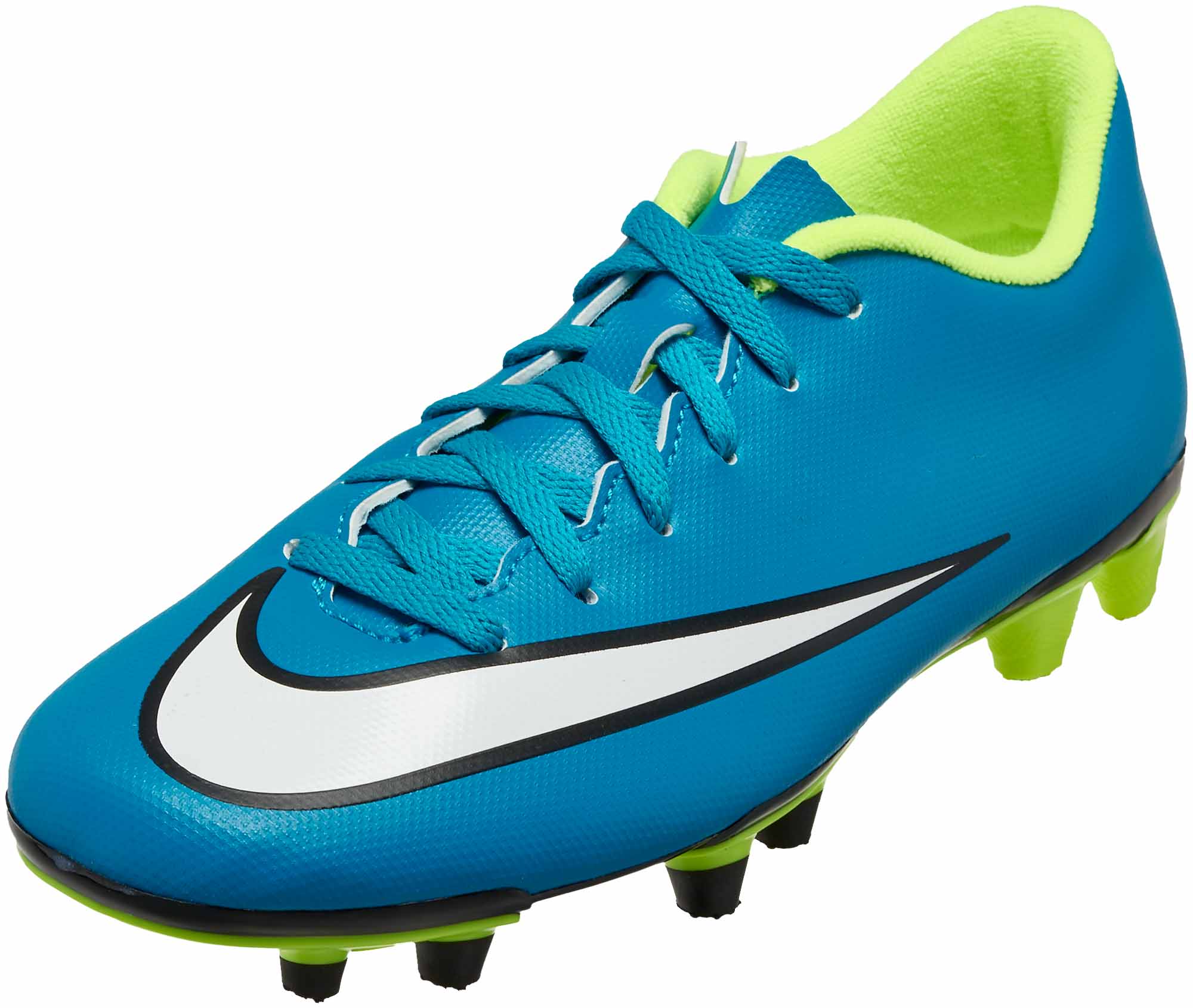 nike blue and white cleats