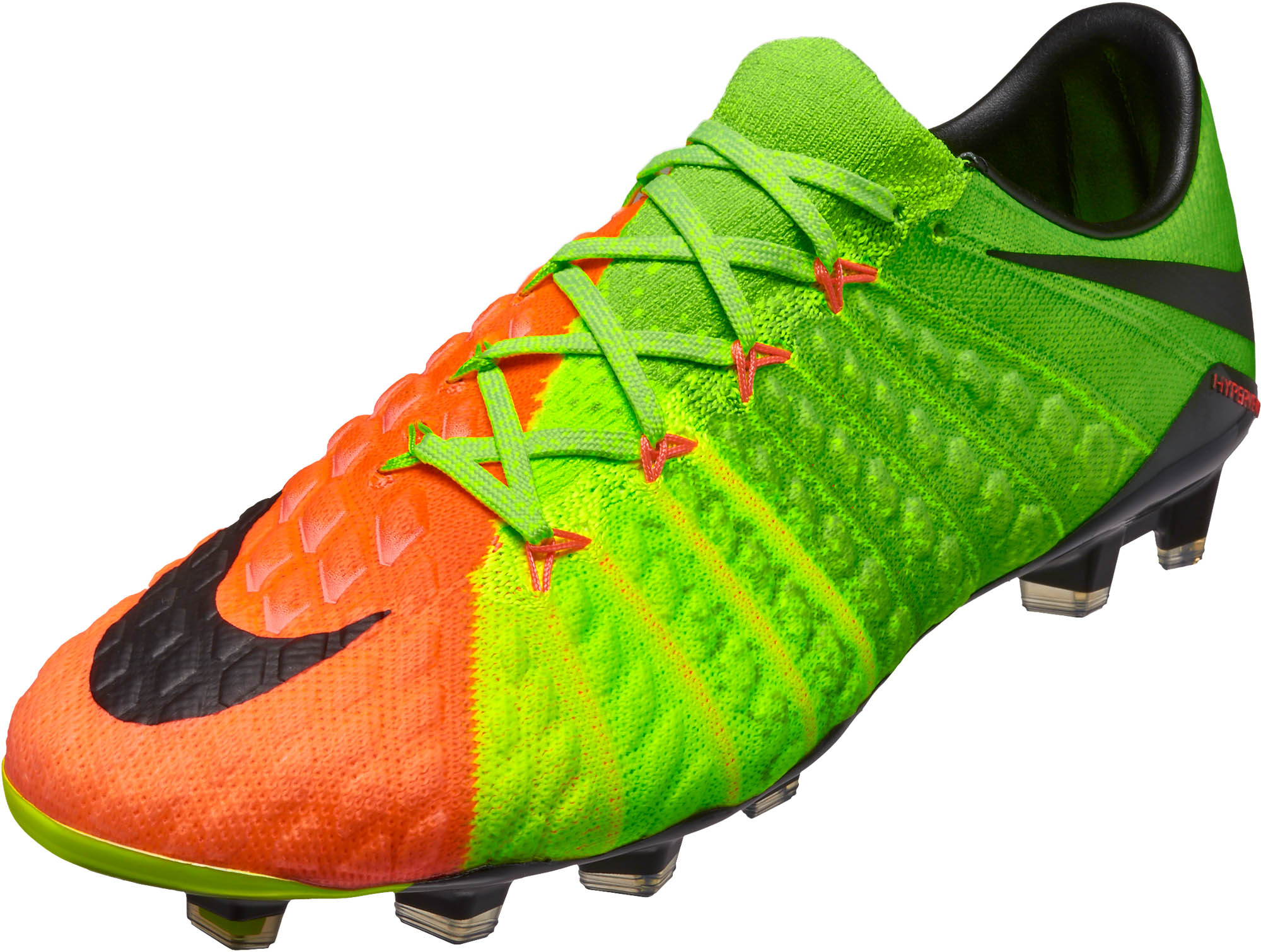 Nike Hypervenom Phantom III FG Soccer Cleats - Electric Green & Hyper  Orange - Soccer Master
