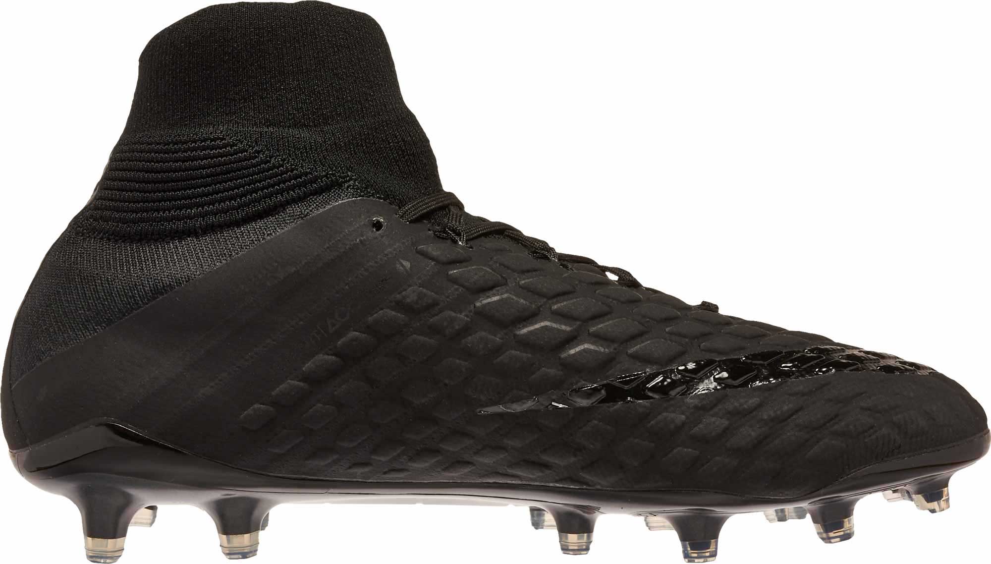 Nike Hypervenom Phantom III DF FG Soccer Cleats - Black - Soccer Master