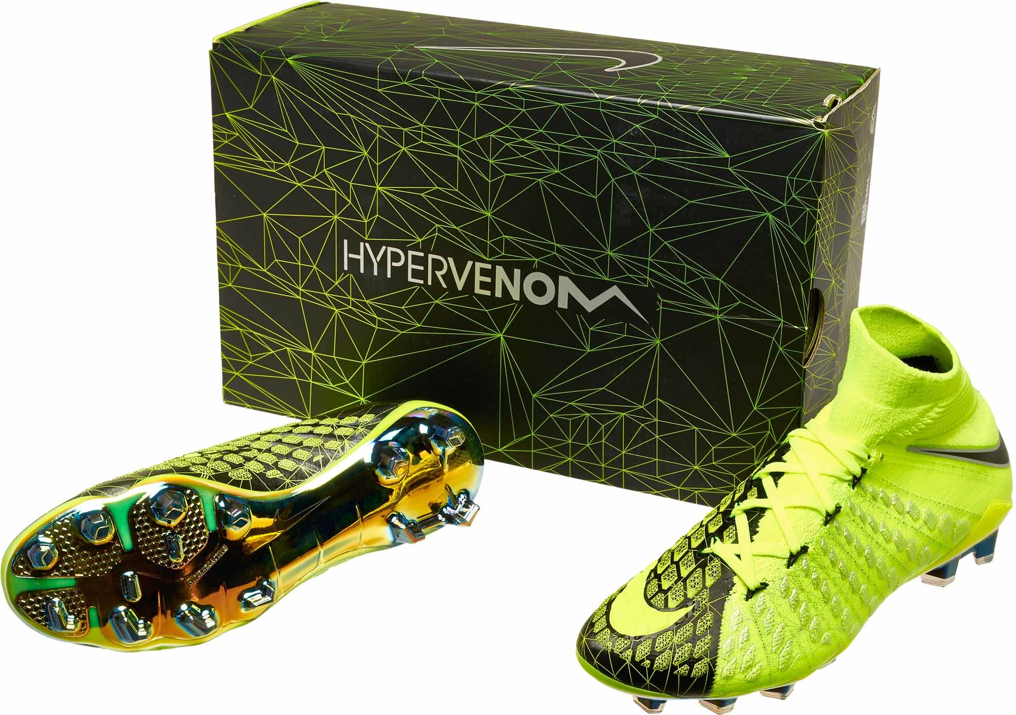 Nike Hypervenom Phantom III DF FG - EA Sports - Volt & Black - Soccer Master