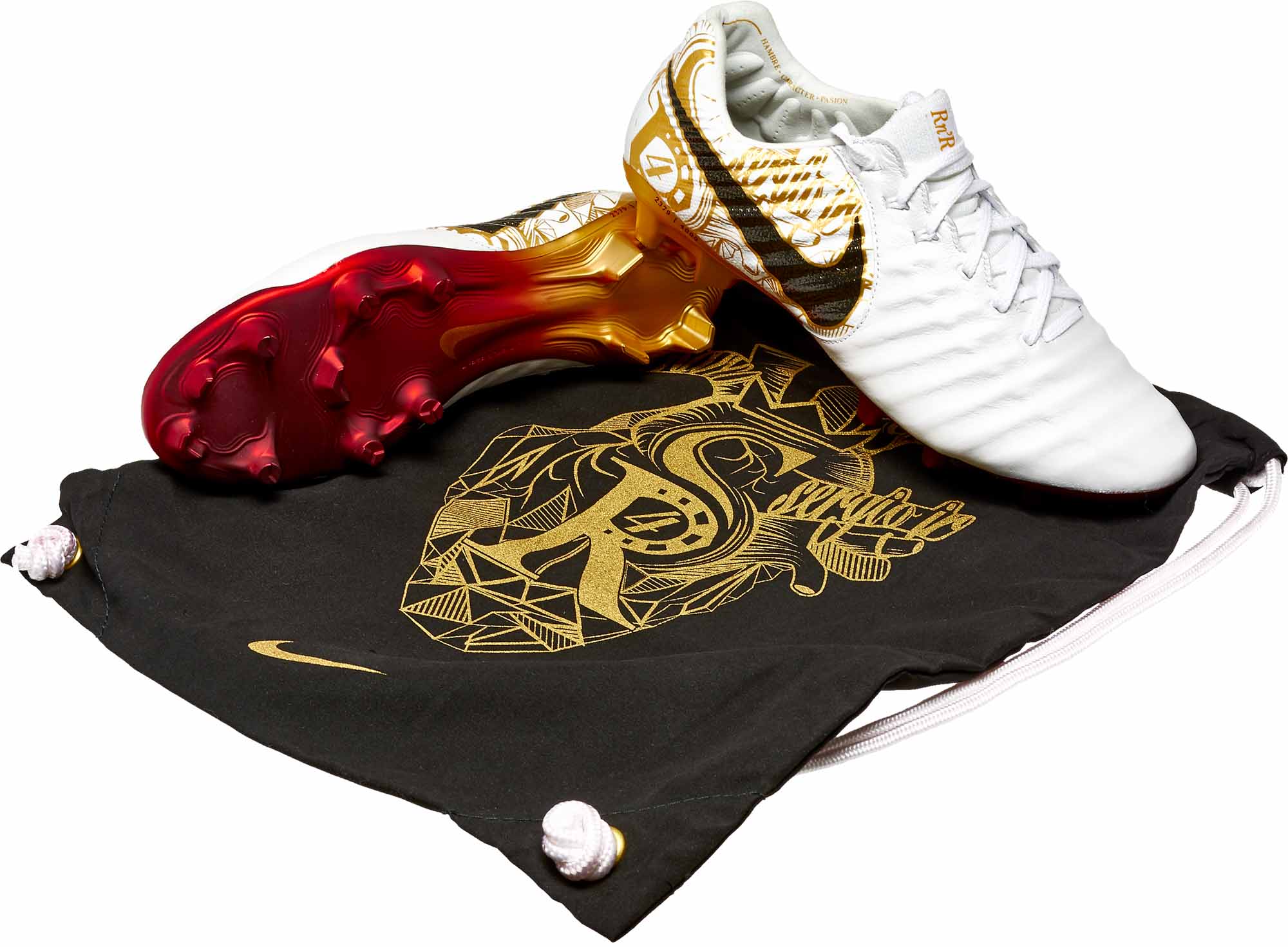ajedrez Mente Chelín Nike Tiempo Legend VII SE FG - Sergio Ramos - White & Metallic Vivid Gold -  Soccer Master