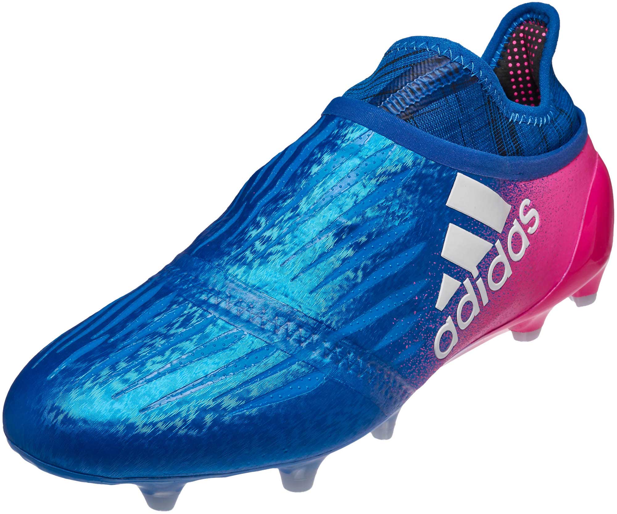 adidas x blue and pink