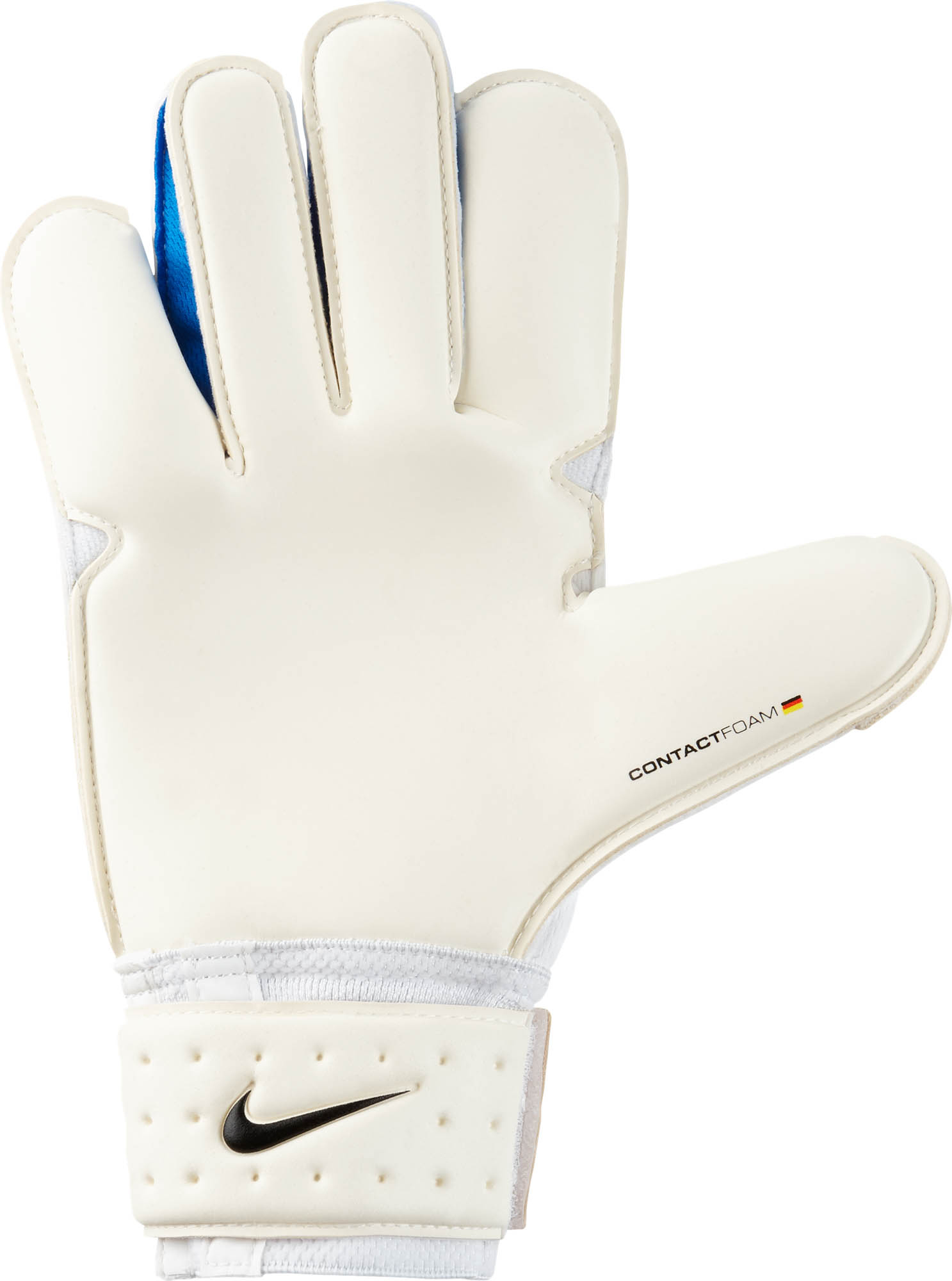 Flexible explique consonante Nike Vapor Grip 3 Goalkeeper Gloves - White & Photo Blue - Soccer Master