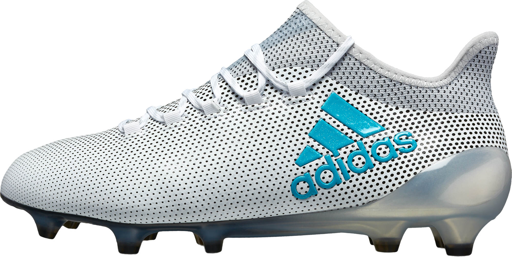 adidas X 17.1 FG Soccer Cleats - White & Energy Blue - Soccer Master