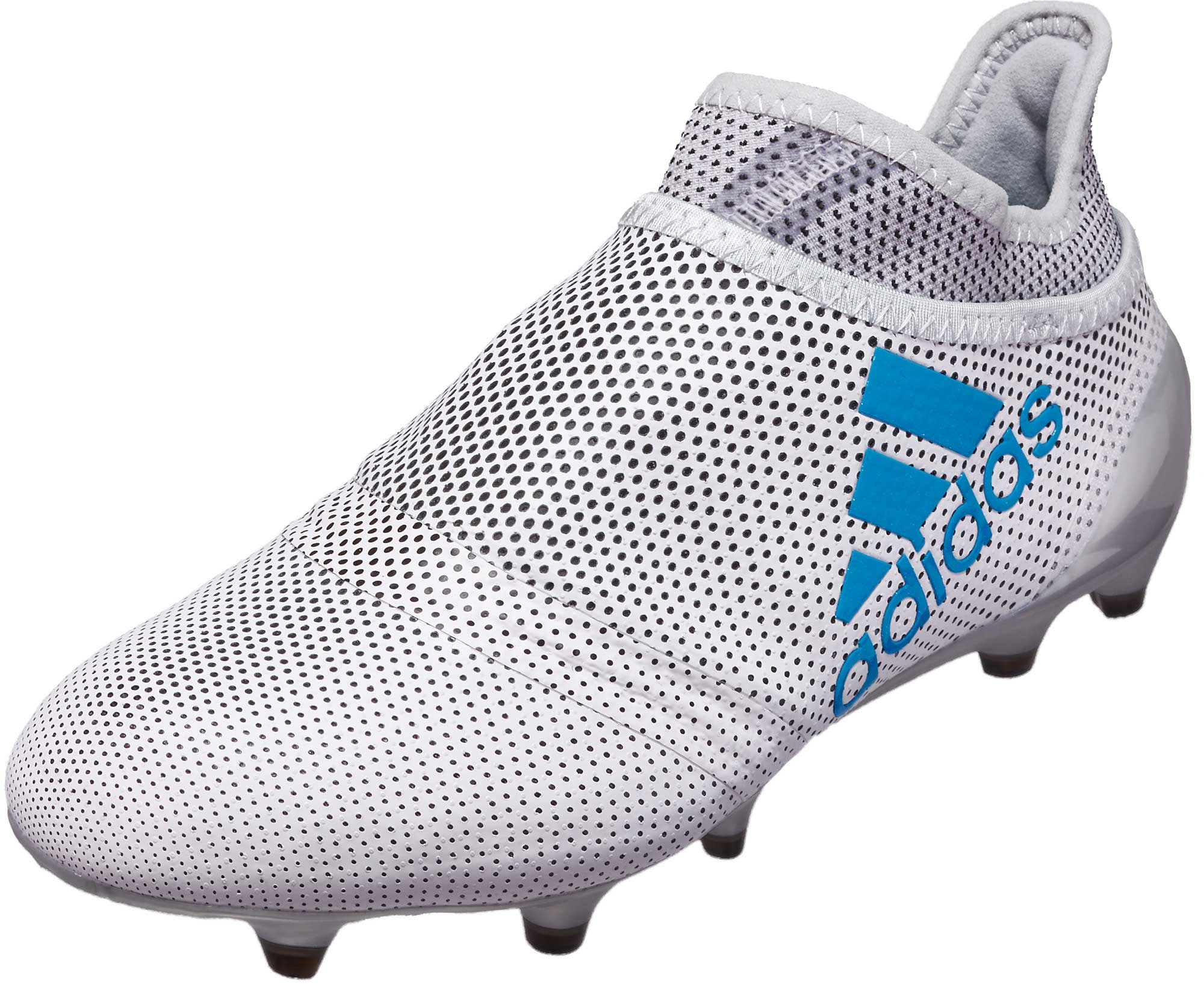 Doornen Sortie vervagen adidas Kids X 17+ Purechaos FG Soccer Cleats - White & Energy Blue - Soccer  Master