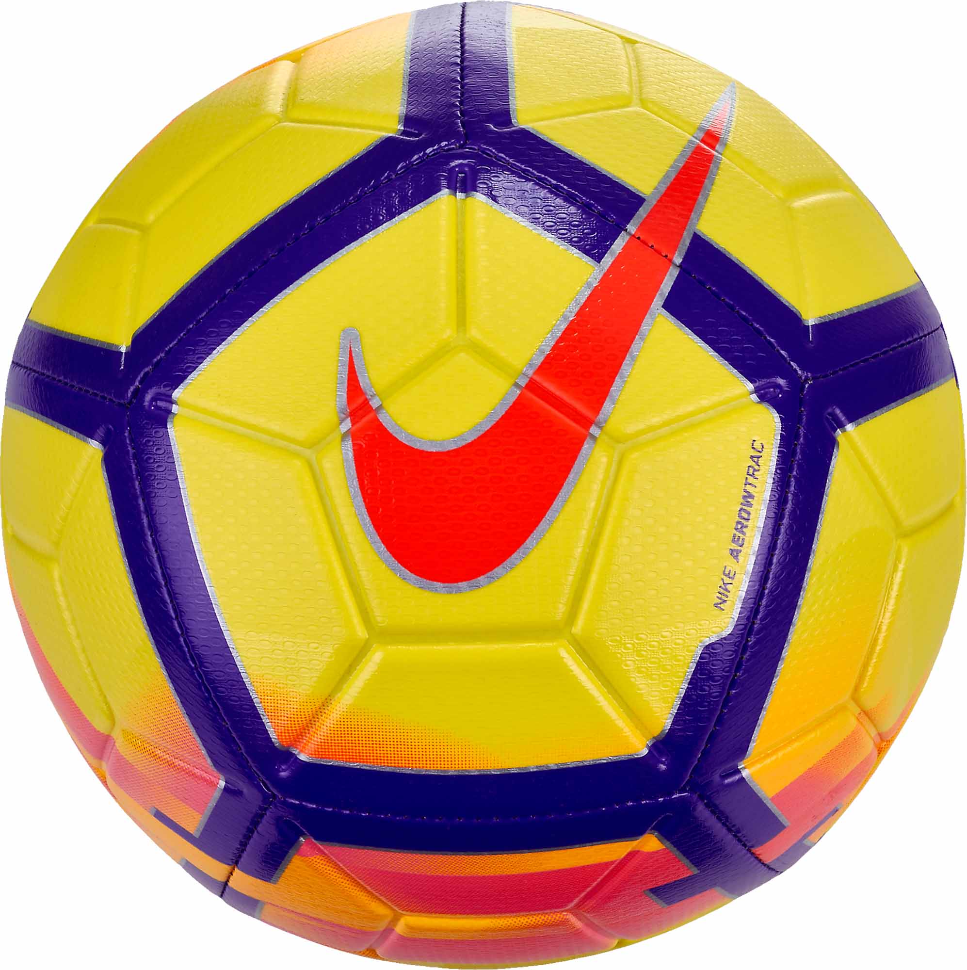 Nike Strike Hi-vis Soccer Ball - Yellow & Crimson - Soccer Master