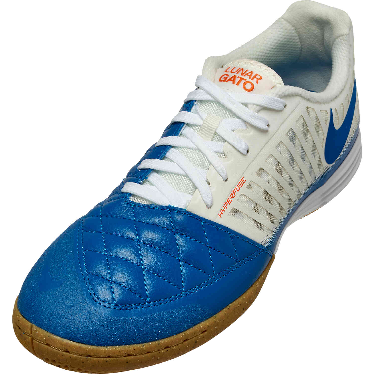 Nike Lunar Gato II IC Indoor Soccer Shoes - Sail/Blue Jay/White - Soccer  Master