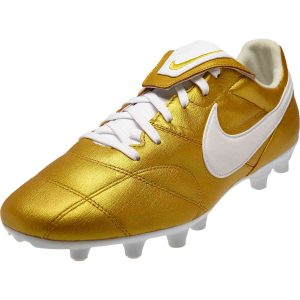 The Nike Premier II FG - Metallic Vivid Gold/White - Soccer Master