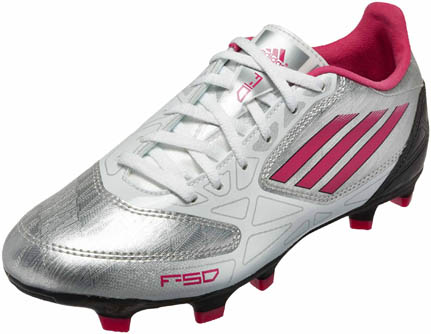 adidas Womens F10 TRX FG Soccer Cleats Silver with Pink and Black - Soccer  Master
