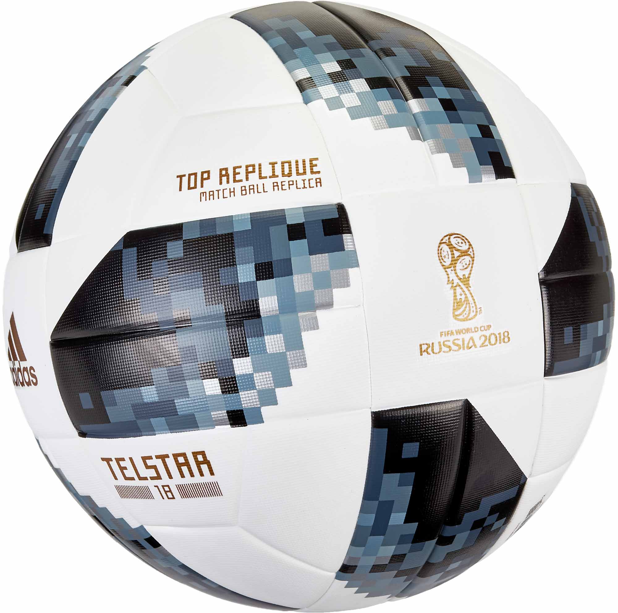 adidas Telstar 18 World Cup Top Replique Soccer Ball - White & Metallic  Silver - Soccer Master
