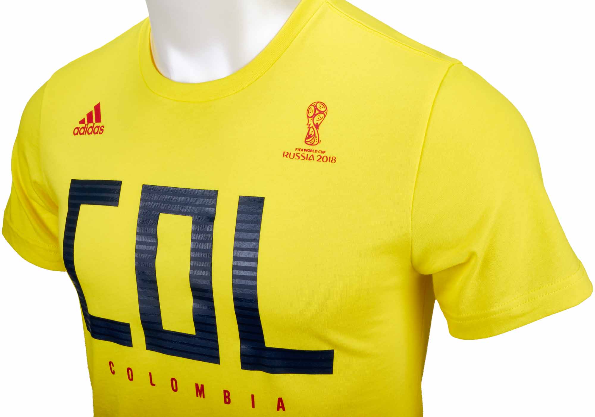 adidas Colombia Tee - Bright Yellow - Soccer Master
