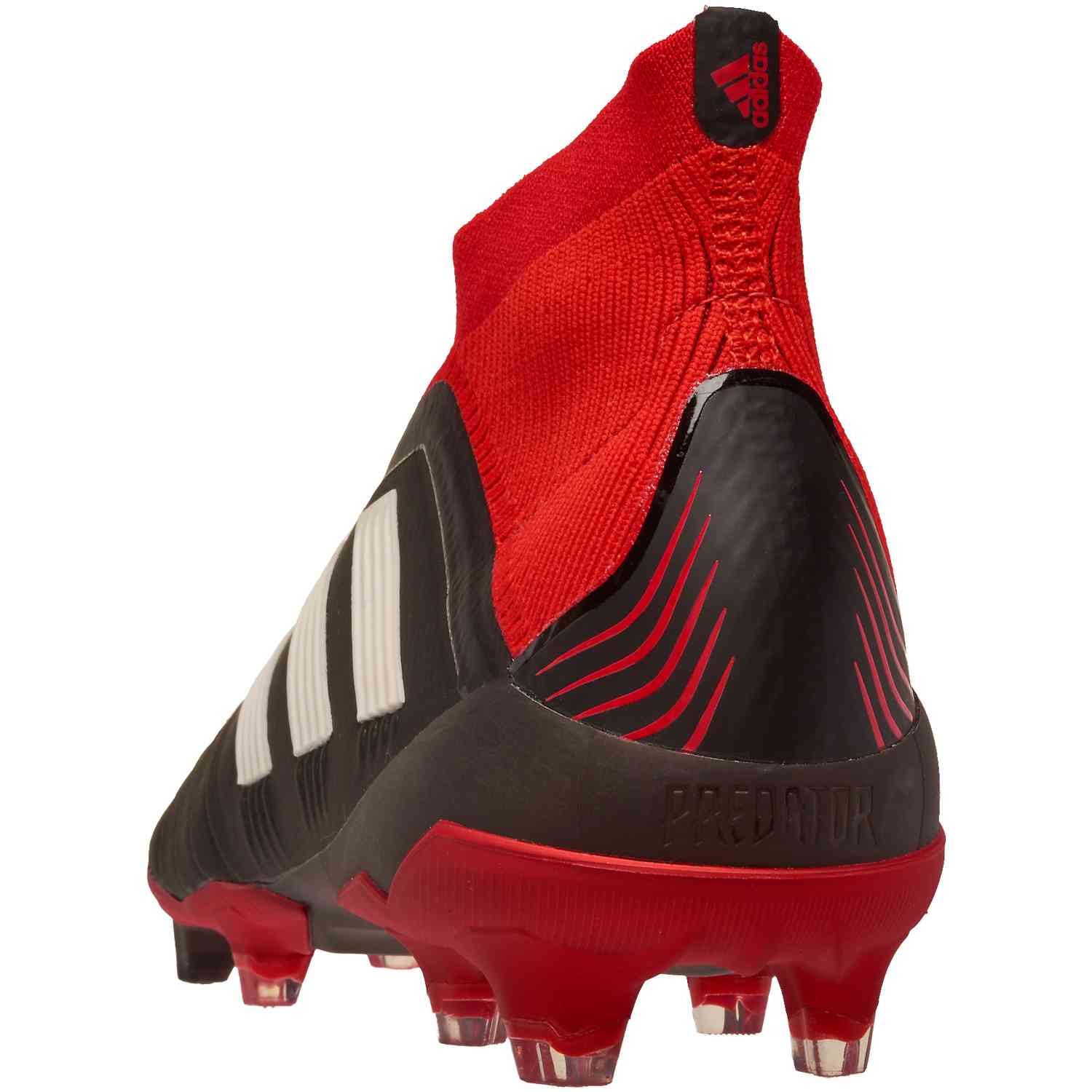 black and red predator cleats