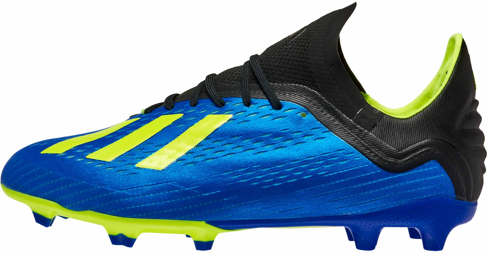 adidas X 18.1 FG - Youth - Football Blue/Solar Yellow/Black - Soccer Master