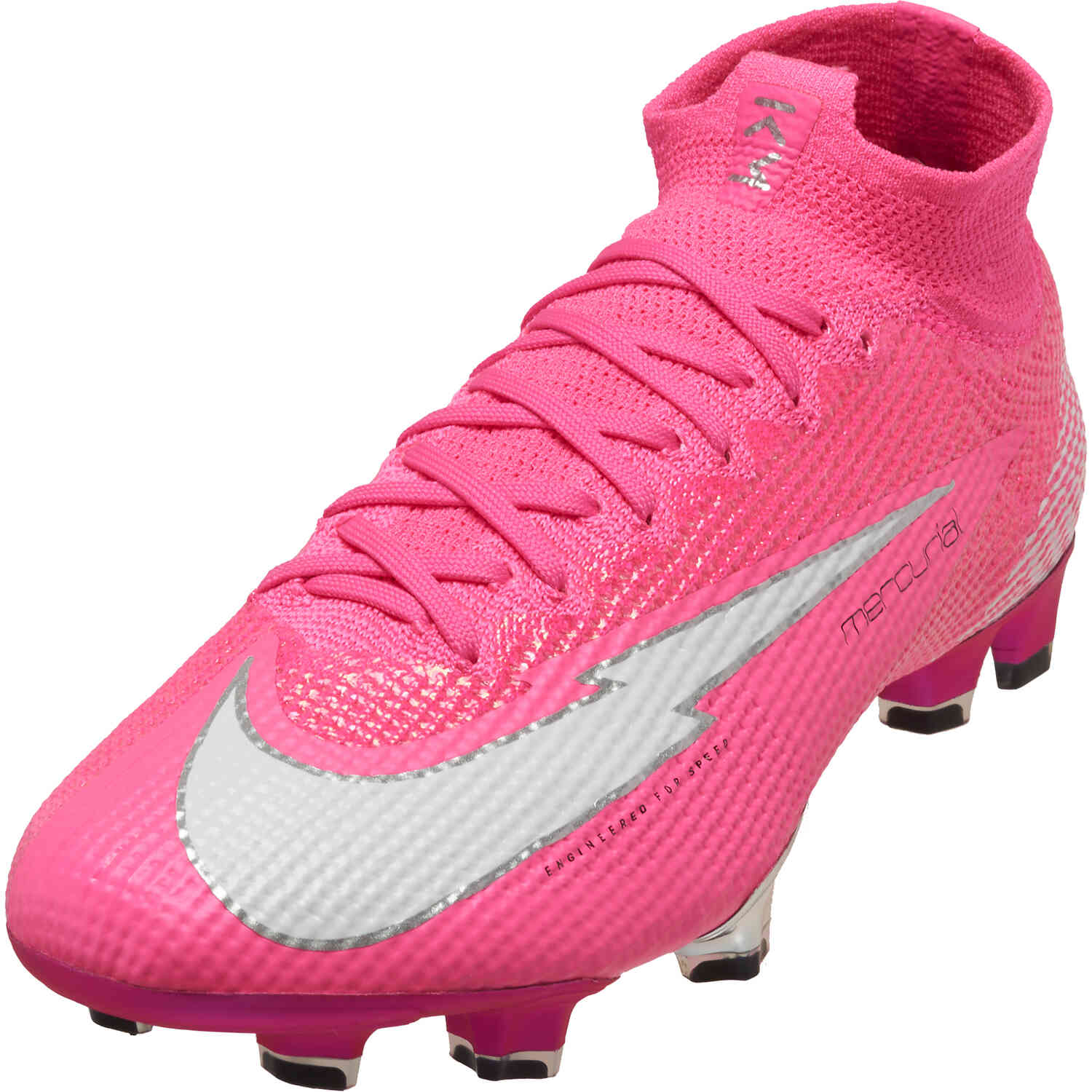 pink and white nike cleats