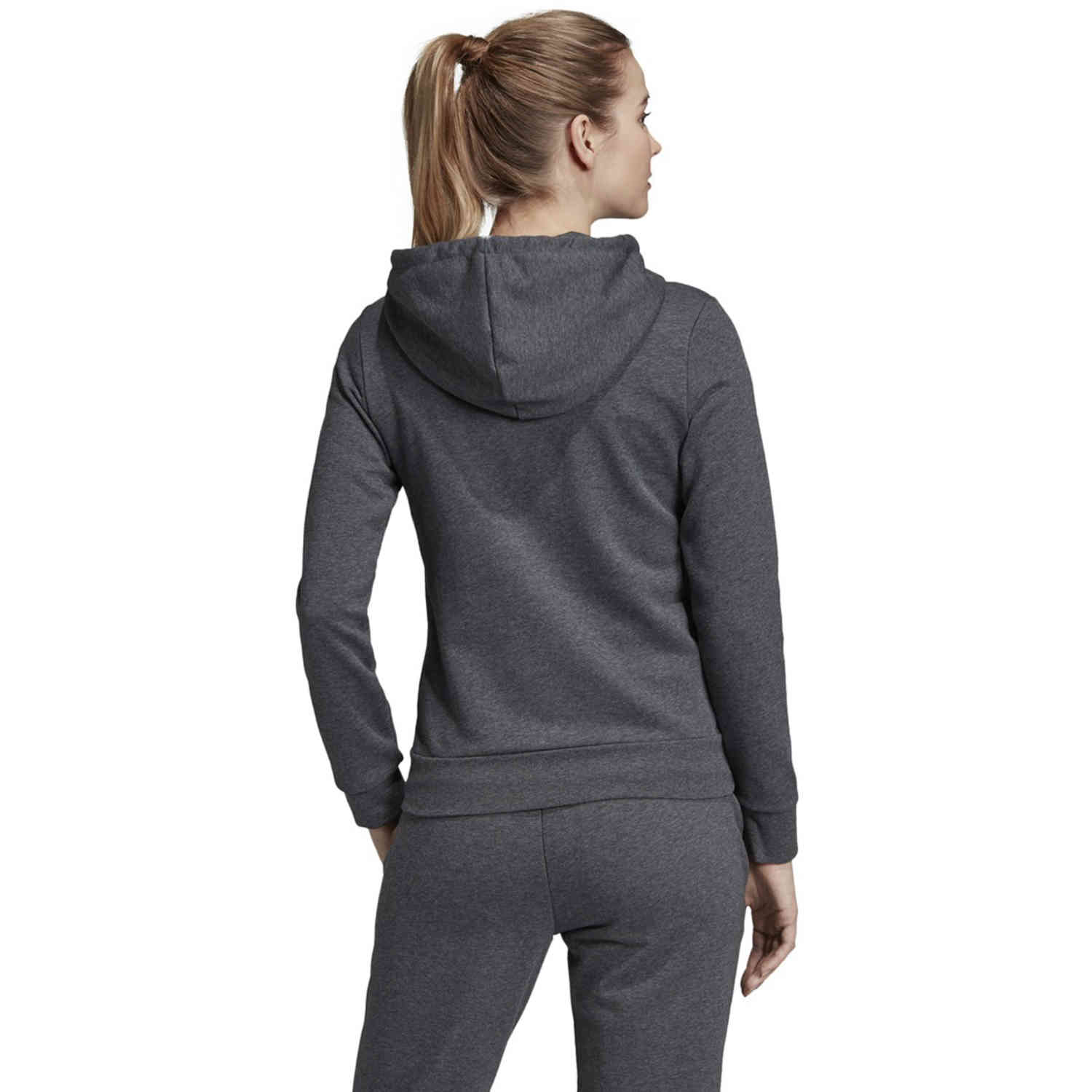 Full-zip Heather/Semi Women\'s Dark Lifestyle - Grey Hoodie Soccer Coral adidas Master - Essentials