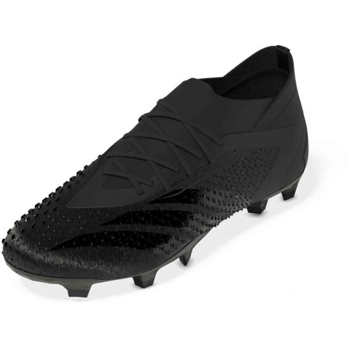 adidas Predator Accuracy.1 FG - Black & Black with White - Soccer Master