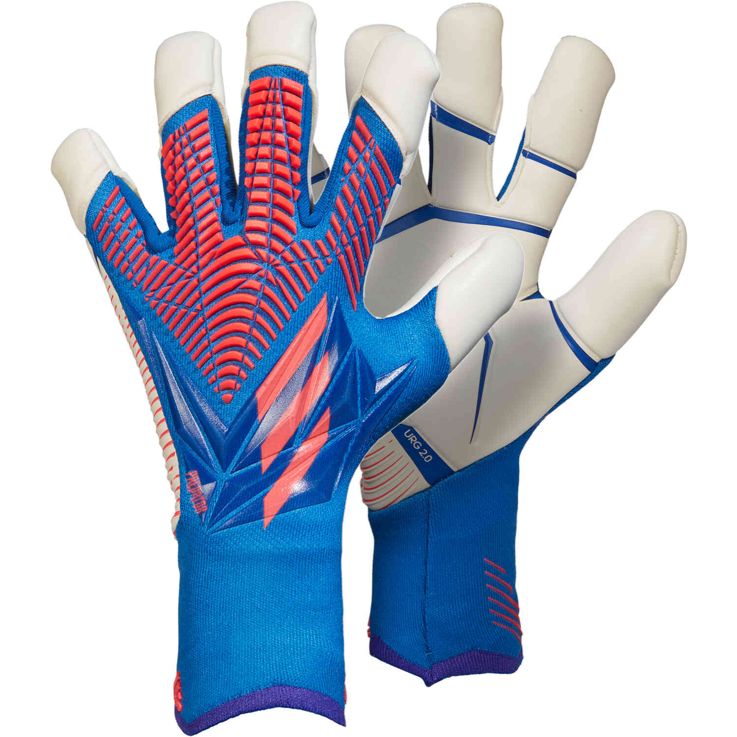 adidas Predator Pro Hybrid Goalkeeper Gloves - Hi-Res Blue & Turbo with  White Sapphire Edge - Soccer Master