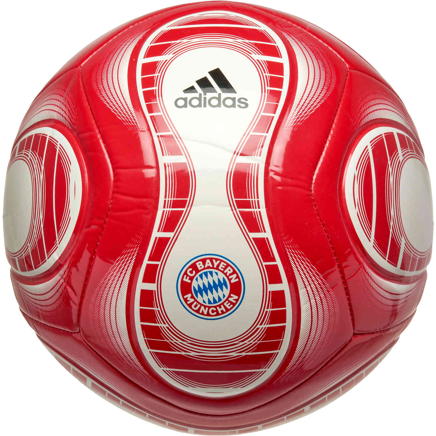adidas Bayern Munich Teamgeist Club Practice Soccer Ball - Red & White with  Black - Soccer Master
