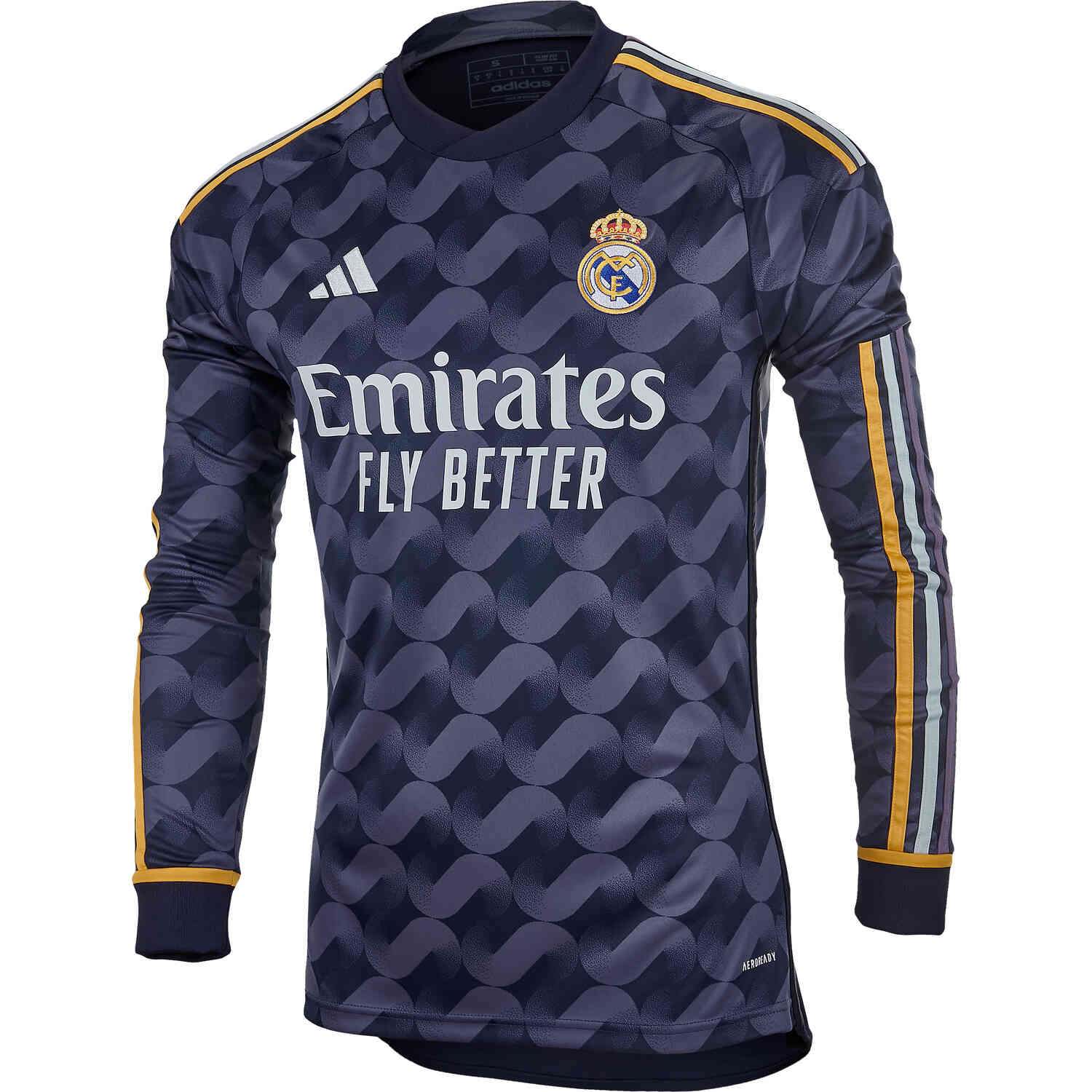 2023/24 adidas Real Madrid Long Sleeve Away Jersey - Soccer Master